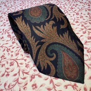 Vintage Liberty Silk Paisley Tie Muted Colors